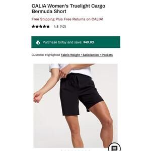 CALIA Women's Truelight Cargo Bermuda Short XXL